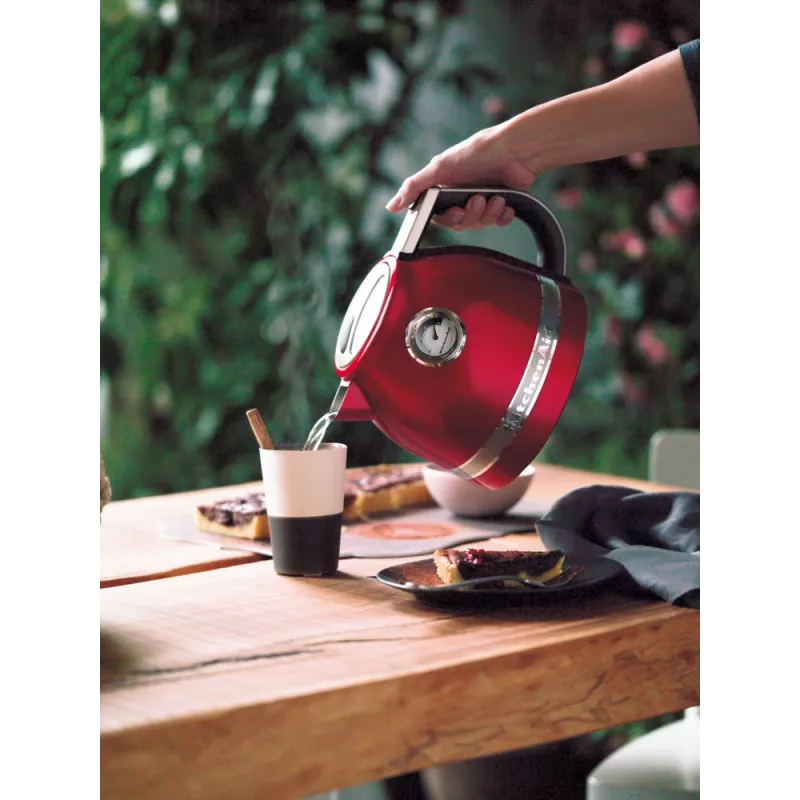 Electric kettle KITCHENAID 1.5 L 2400 W, stainless steel/aluminium, 7 temp settings, Imperial Red