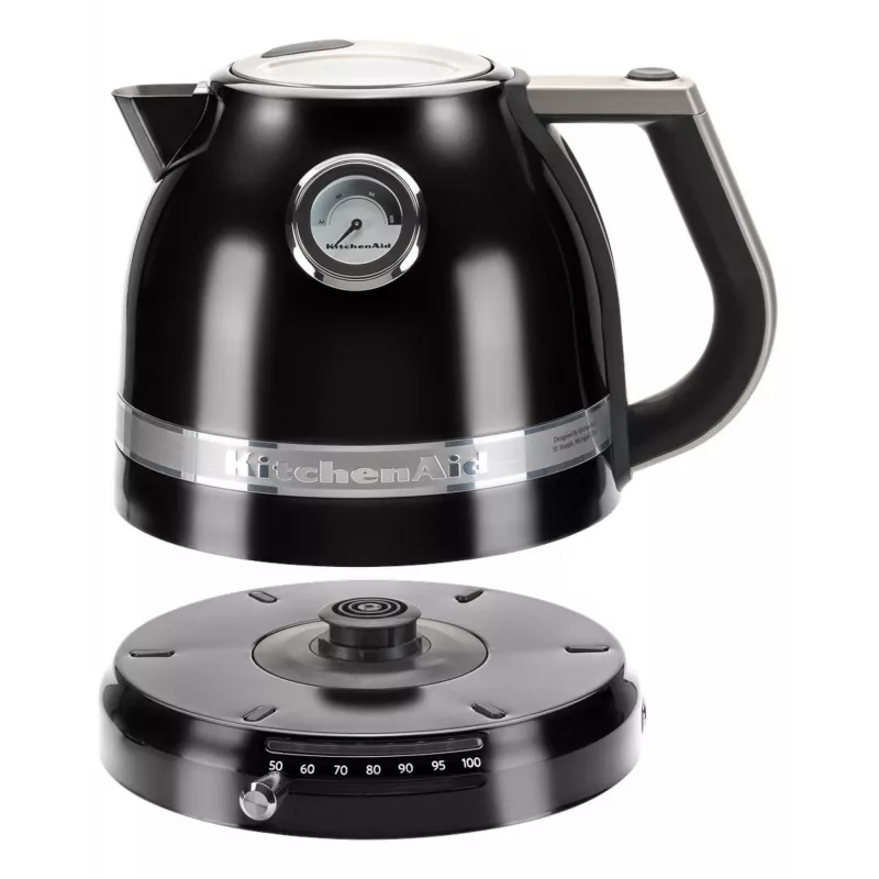 Electric kettle KITCHENAID 1.5 L 2400 W Black, 7 temp settings, stainless steel/aluminium
