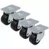 Castor Wheels Set for Rack QOLTEC 4 pcs without locking model 54508