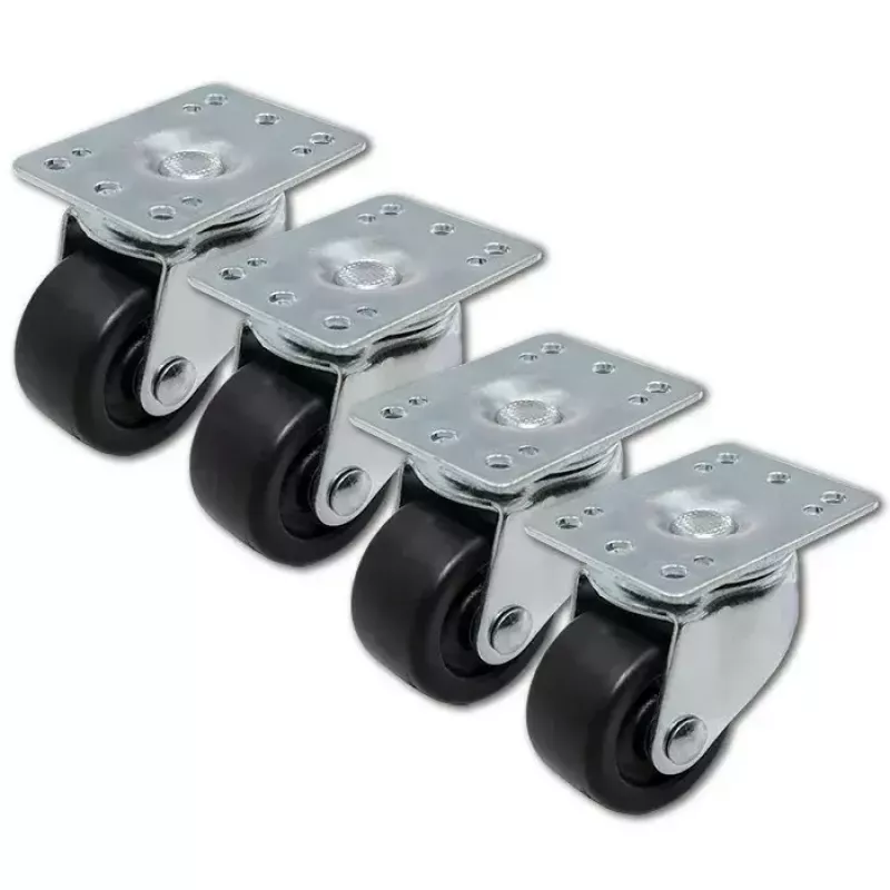 Castor Wheels Set for Rack QOLTEC 4 pcs without locking model 54508