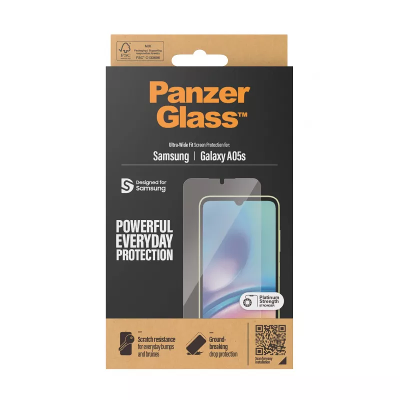 Screen protector PanzerGlass 7343 for Samsung Galaxy A05S Anti-bacterial Scratch resistant