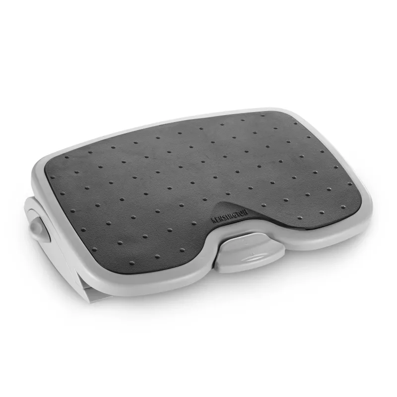 Foot rest Kensington SoleMate Plus adjustable tilt 0–20°, height 8.89–12.7 cm, platform 45×35 cm, Black/Grey