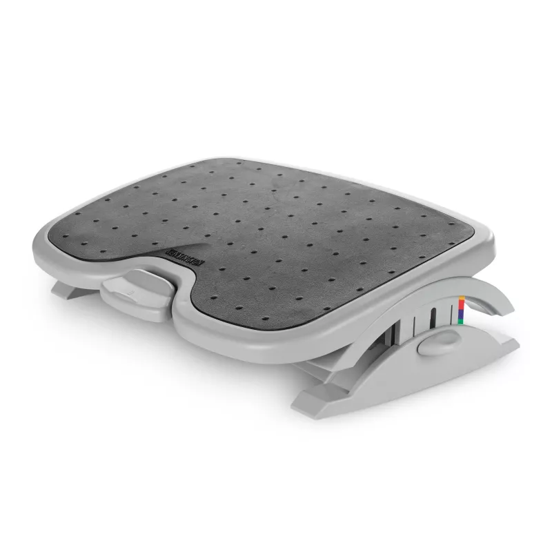 Foot rest Kensington SoleMate Plus adjustable tilt 0–20°, height 8.89–12.7 cm, platform 45×35 cm, Black/Grey