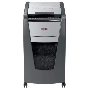 Rexel Optimum Auto+ 300M paper shredder Micro-cut shredding 55 dB 23 cm Black, Grey