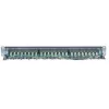 Intellinet Patch Panel, Cat6, FTP, 24-Port, 1U, Shielded, 90° Top-Entry Punch-Down Blocks, Black