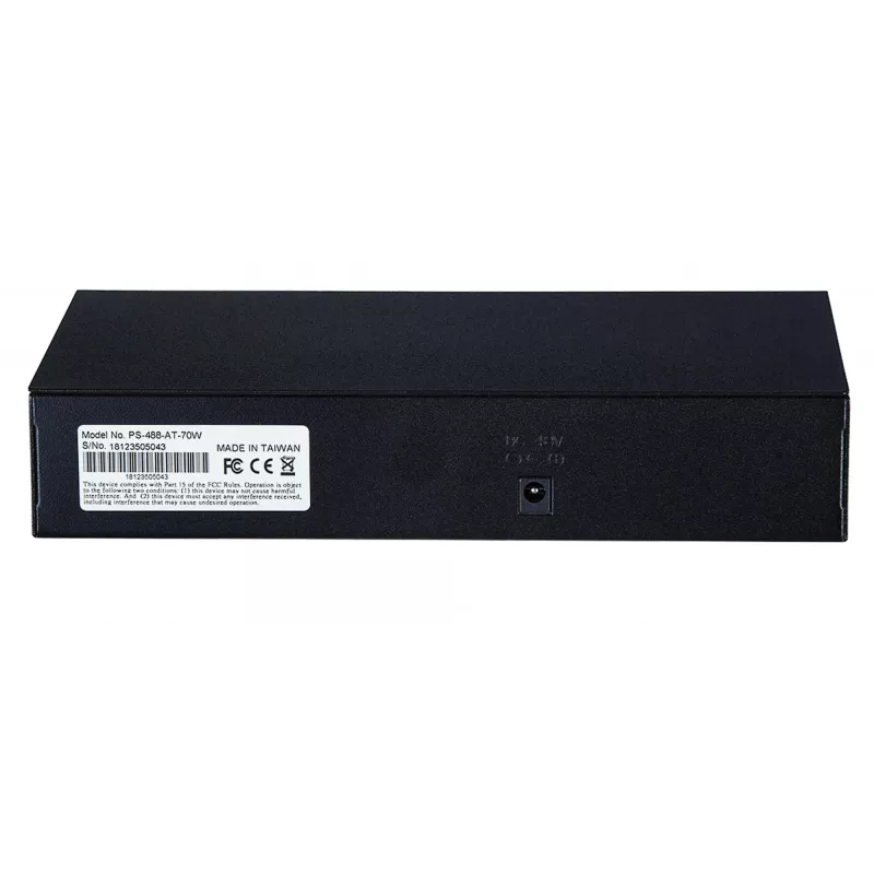 Switch, Intellinet 8-Port Fast Ethernet PoE+ Switch, 8 x PoE ports, 1.6 Gbit/s