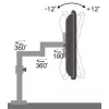 Techly 13-27 inch Desk Stand for Monitor Long Arm Tilt” ICA-LCD 502BK