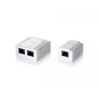 Equip 1-Port Cat.5e Surface Mount Box, RJ-45, 5e, White, 39 mm, 29.5 mm, 54 mm