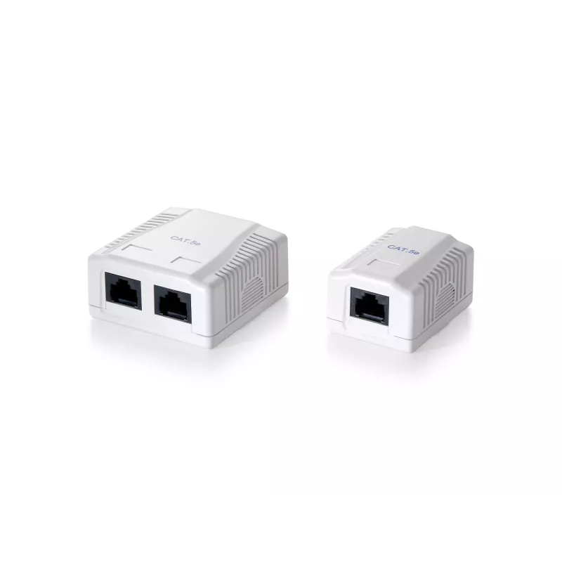 Equip 1-Port Cat.5e Surface Mount Box, RJ-45, 5e, White, 39 mm, 29.5 mm, 54 mm