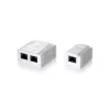 Equip 2-Port Cat.5e Surface Mount Box, RJ-45, 5e, White, 59 mm, 29.5 mm, 61 mm