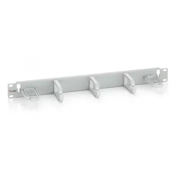 Equip 19 inch Rack Mount Cable Management Panel, Light Grey (RAL 7035)