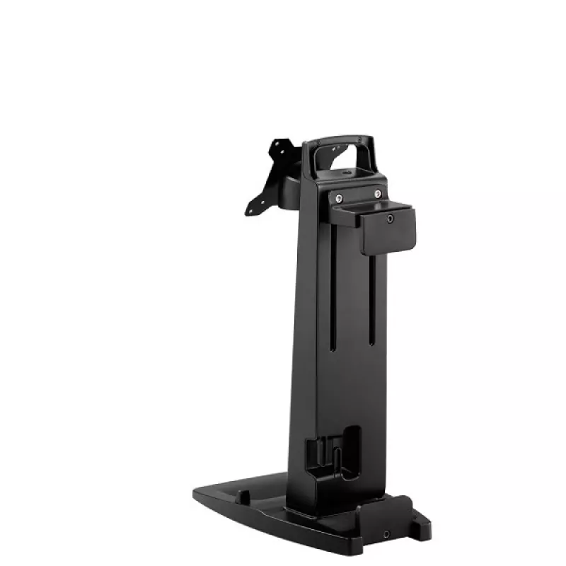 Neomounts Tilt/Turn/Rotate Desk Stand & THIN CLIENT mount for 10-30 inch Monitor Screen, Height Adjustable - Black