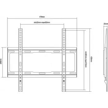 Equip 32 inch-55 inch Fixed TV Wall Mount Bracket
