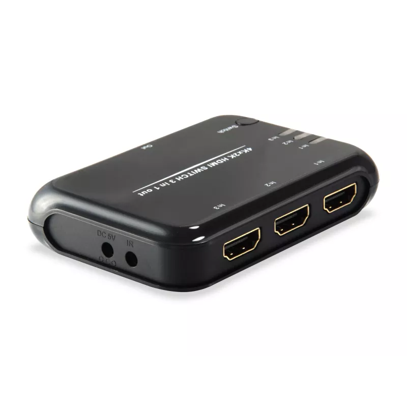 Equip HDMI 1.4 Switch 3x1, HDMI, Plastic, Black, IR, 7.1 channels, DTS-HD, Dolby TrueHD