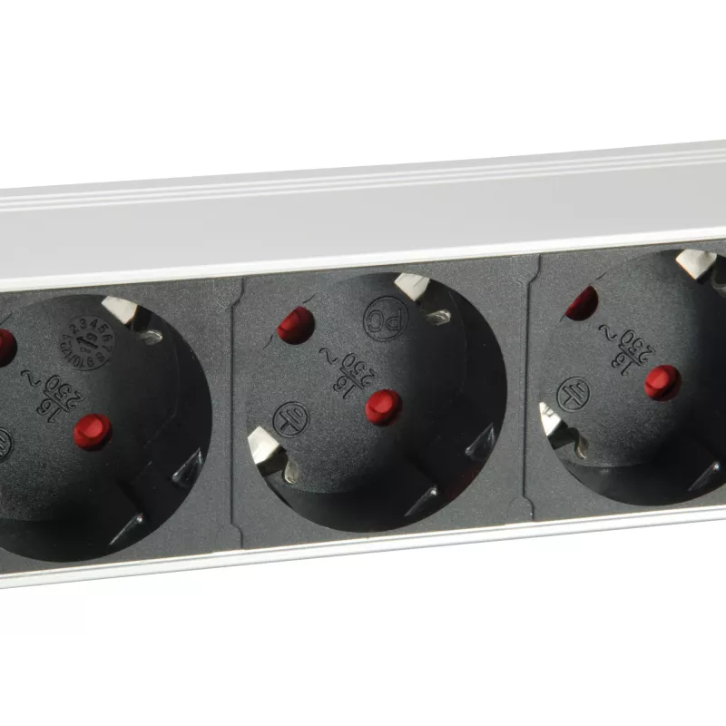 Equip 333309 power extension 1.8 m 7 AC outlet(s) Indoor Black, White