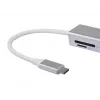 Equip USB-C to 4-port USB 3.0 Hubs, USB 3.2 Gen 1 (3.1 Gen 1) Type-C, USB 3.2 Gen 1 (3.1 Gen 1) Type-A, 5000 Mbit/s, Silver, Aluminium, Windows 10, Windows 7, Windows 8