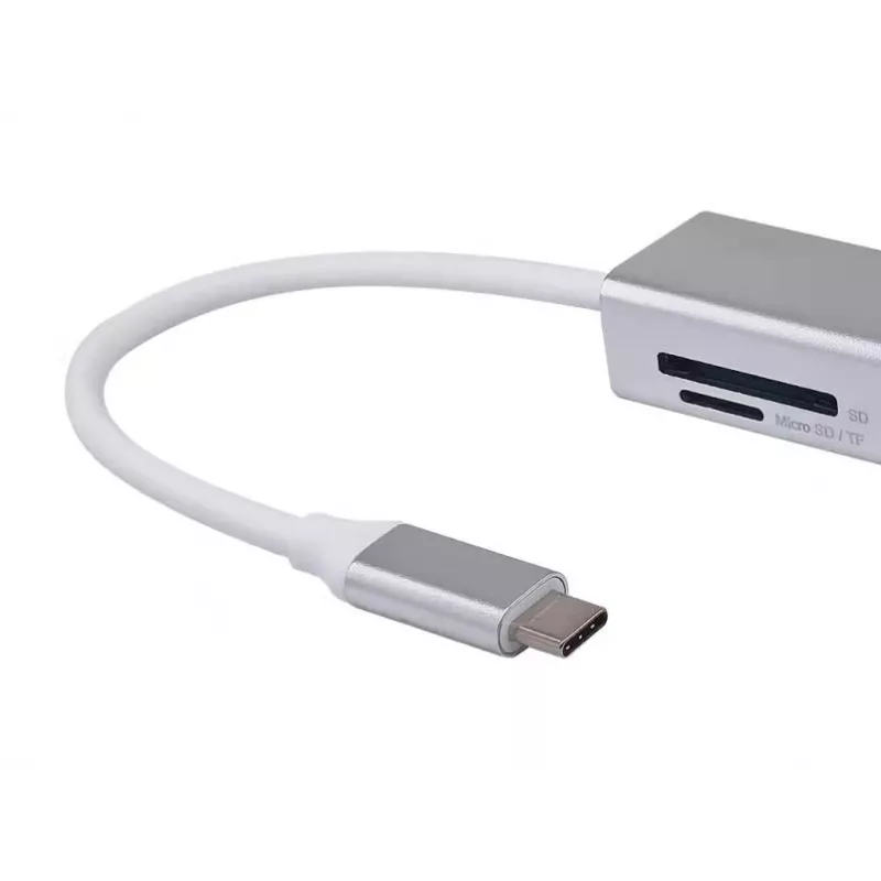Equip USB-C to 4-port USB 3.0 Hubs, USB 3.2 Gen 1 (3.1 Gen 1) Type-C, USB 3.2 Gen 1 (3.1 Gen 1) Type-A, 5000 Mbit/s, Silver, Aluminium, Windows 10, Windows 7, Windows 8