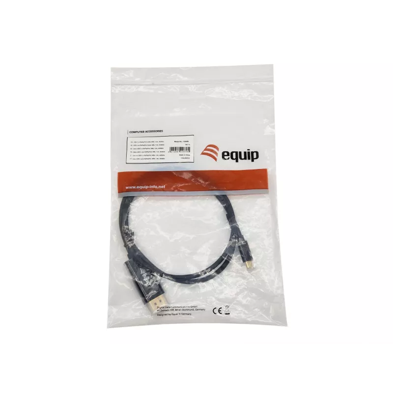 Equip USB-C to DisplayPort Cable, M/M, 1.0m, 4K/60Hz
