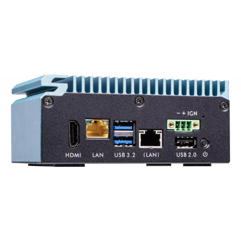Shuttle Edge PC SPCEL02 , Intel Celeron J6412, 1x HDMI, 2x 2.5G LAN, 1x COM, DIO (4x in, 4x out), 3x USB, 2x M.2, 12-24V, 24/7 permanent operation, fanless, incl. VESA & DIN-RAIL mount
