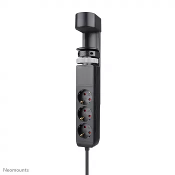 Neomounts DS22-840BL6 Desk socket with clamp and USB-C and USB-A ports - Quick charge