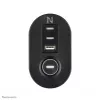 Neomounts DS22-840BL6 Desk socket with clamp and USB-C and USB-A ports - Quick charge
