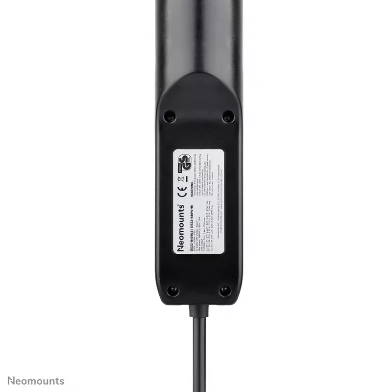 Neomounts DS22-840BL6 Desk socket with clamp and USB-C and USB-A ports - Quick charge
