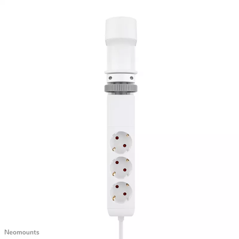 Neomounts DS22-840WH6 Desk socket with clamp and USB-C and USB-A ports - Quick charge