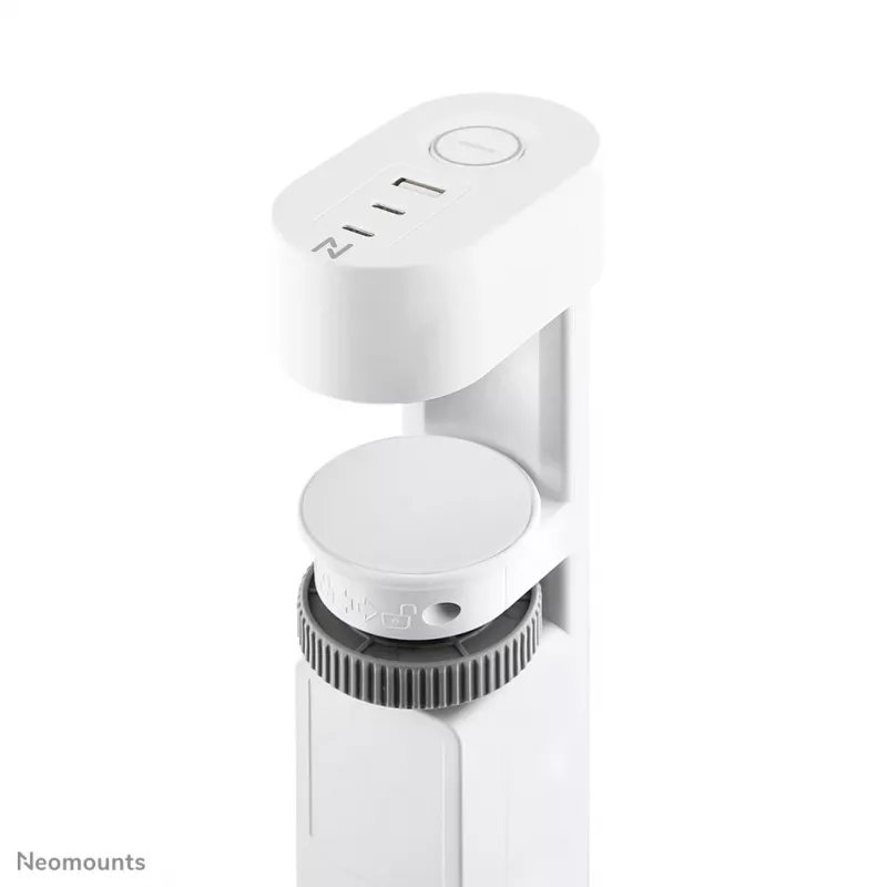 Neomounts DS22-840WH6 Desk socket with clamp and USB-C and USB-A ports - Quick charge
