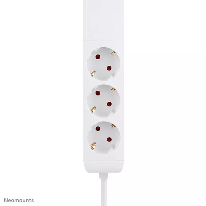 Neomounts DS22-840WH6 Desk socket with clamp and USB-C and USB-A ports - Quick charge