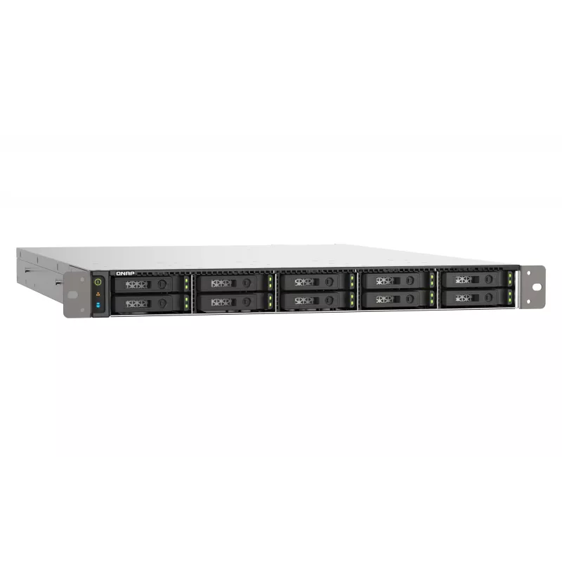 QNAP TS-h1090FU NAS Rack (1U) EPYC 7232P 64 GB DDR4 0 TB QuTS hero Black, Grey