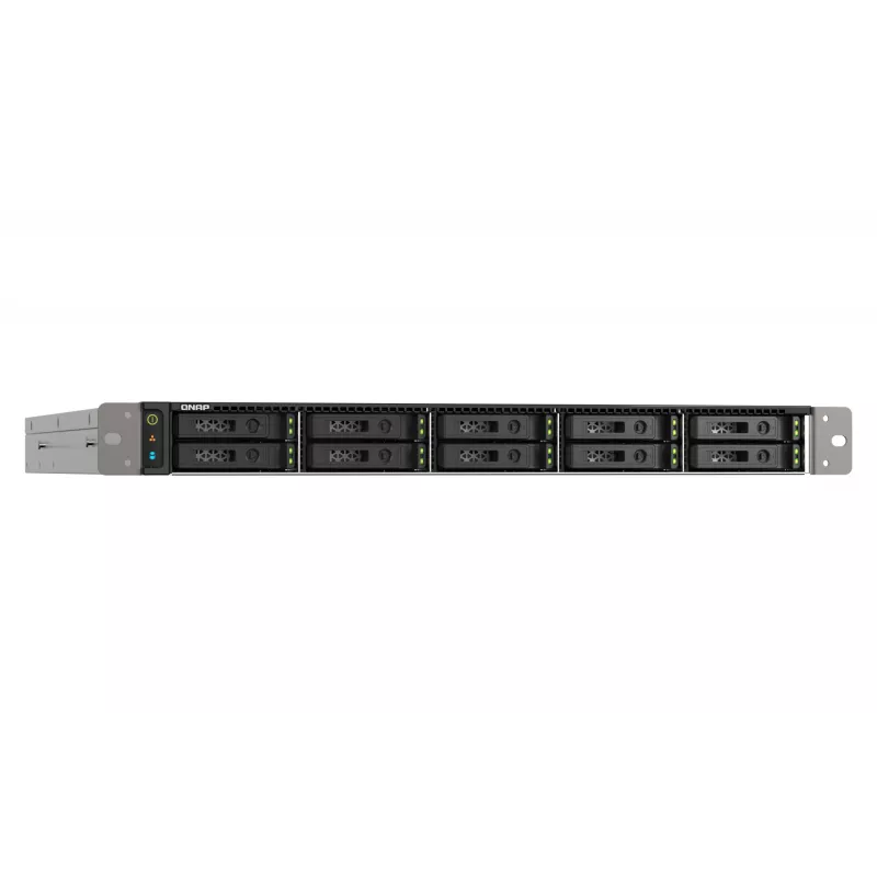 QNAP TS-h1090FU NAS Rack (1U) EPYC 7232P 64 GB DDR4 0 TB QuTS hero Black, Grey