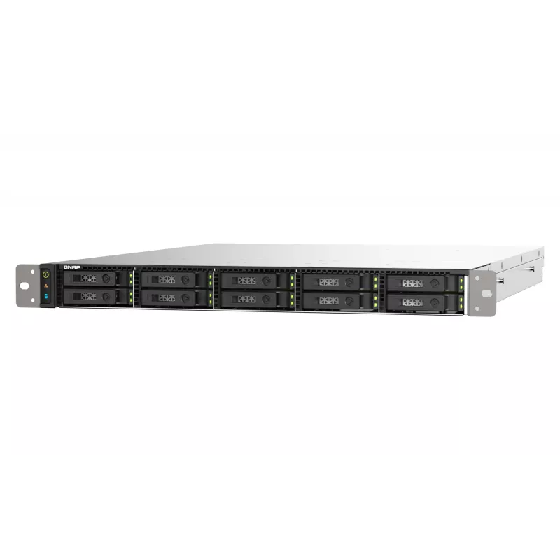 QNAP TS-h1090FU NAS Rack (1U) EPYC 7232P 64 GB DDR4 0 TB QuTS hero Black, Grey