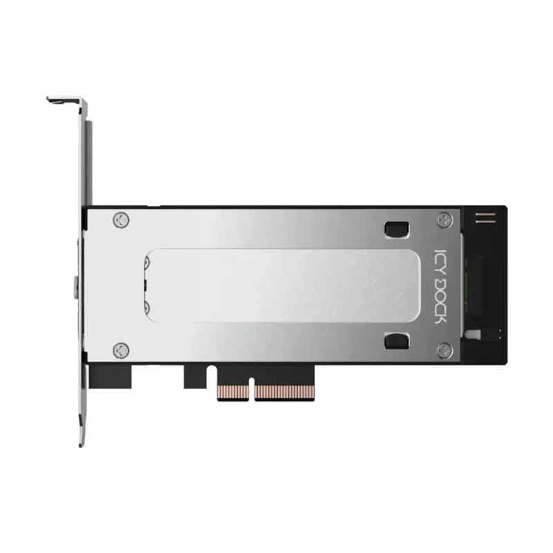 PCIe NVMe M.2 adapter card icy dock MB840M5P-B, black/silver