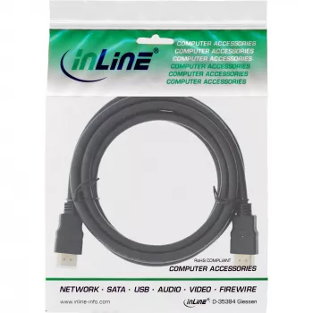 InLine High Speed HDMI Cable with Ethernet Premium 4K2K male / male black 2m