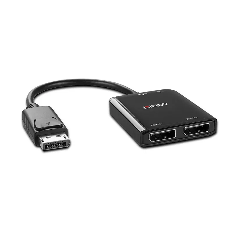 Lindy 38430 interface hub DisplayPort 21600 Mbit/s Black