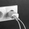Indoor charger Lindy 73413 — universal AC 100–240V, output 12V 3A, USB-A + USB-C, white