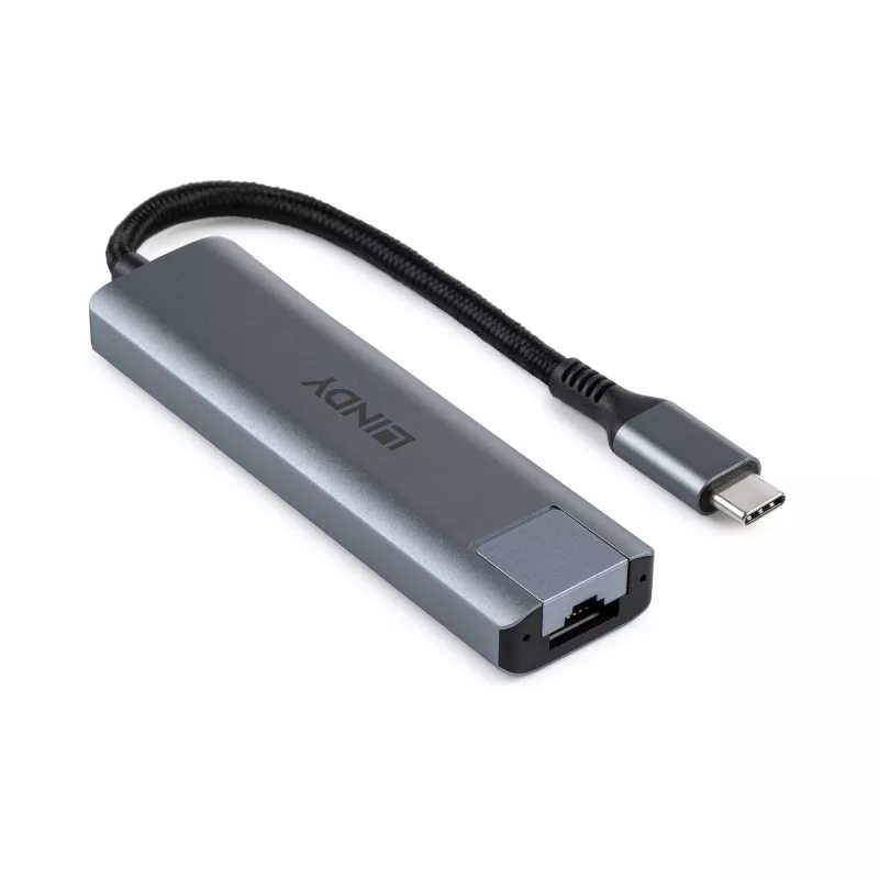 Lindy USB 3.2 Gen 2 Type C Hub & Gigabit Ethernet