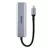 Lindy 4 Port USB 3.2 Gen 2 Type C Hub, USB 3.2 Gen 2 (3.1 Gen 2) Type-C, USB 3.2 Gen 2 (3.1 Gen 2) Type-C, 10000 Mbit/s, Grey, Aluminium, Plastic, Round cable