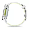 Smartwatch IFIT ICON Forerunner 970 — 1.4 inch (3.56 cm) AMOLED 454×454, GPS, Wi‑Fi, Titanium case, Silicone band (White/Yellow), 56 g