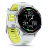 Smartwatch IFIT ICON Forerunner 970 — 1.4 inch (3.56 cm) AMOLED 454×454, GPS, Wi‑Fi, Titanium case, Silicone band (White/Yellow), 56 g