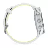 Smartwatch IFIT ICON Forerunner 970 — 1.4 inch (3.56 cm) AMOLED 454×454, GPS, Wi‑Fi, Titanium case, Silicone band (White/Yellow), 56 g
