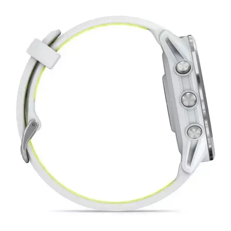 Smartwatch IFIT ICON Forerunner 970 — 1.4 inch (3.56 cm) AMOLED 454×454, GPS, Wi‑Fi, Titanium case, Silicone band (White/Yellow), 56 g