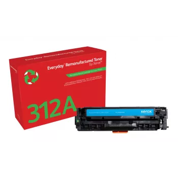 Everyday™ Cyan Remanufactured Toner by Xerox compatible with HP 312A (CF381A), Standard capacity