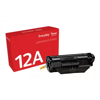 Everyday™ Black Toner by Xerox compatible with HP 12A (Q2612A), Standard capacity