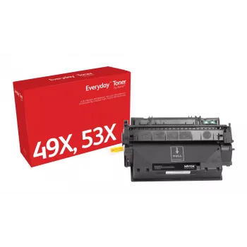 Everyday™ Black Toner by Xerox compatible with HP 49X 53X (Q5949X/ Q7553X), High capacity