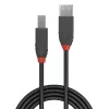 Lindy 0.5m USB 2.0 Type A to B Cable, Anthra Line