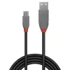 Lindy 0.5m USB 2.0 Type A to Micro-B Cable, Anthra Line