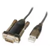 Lindy USB to Serial Converter Lite, Grey, Transparent, 1.5 m, USB Type-A, RS-232, Male, Male