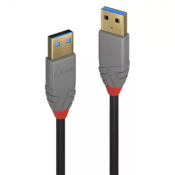 USB Cable Lindy 2m USB 3.2 Type A Cable 5Gbps Anthra Line