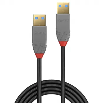 USB Cable Lindy 2m USB 3.2 Type A Cable 5Gbps Anthra Line